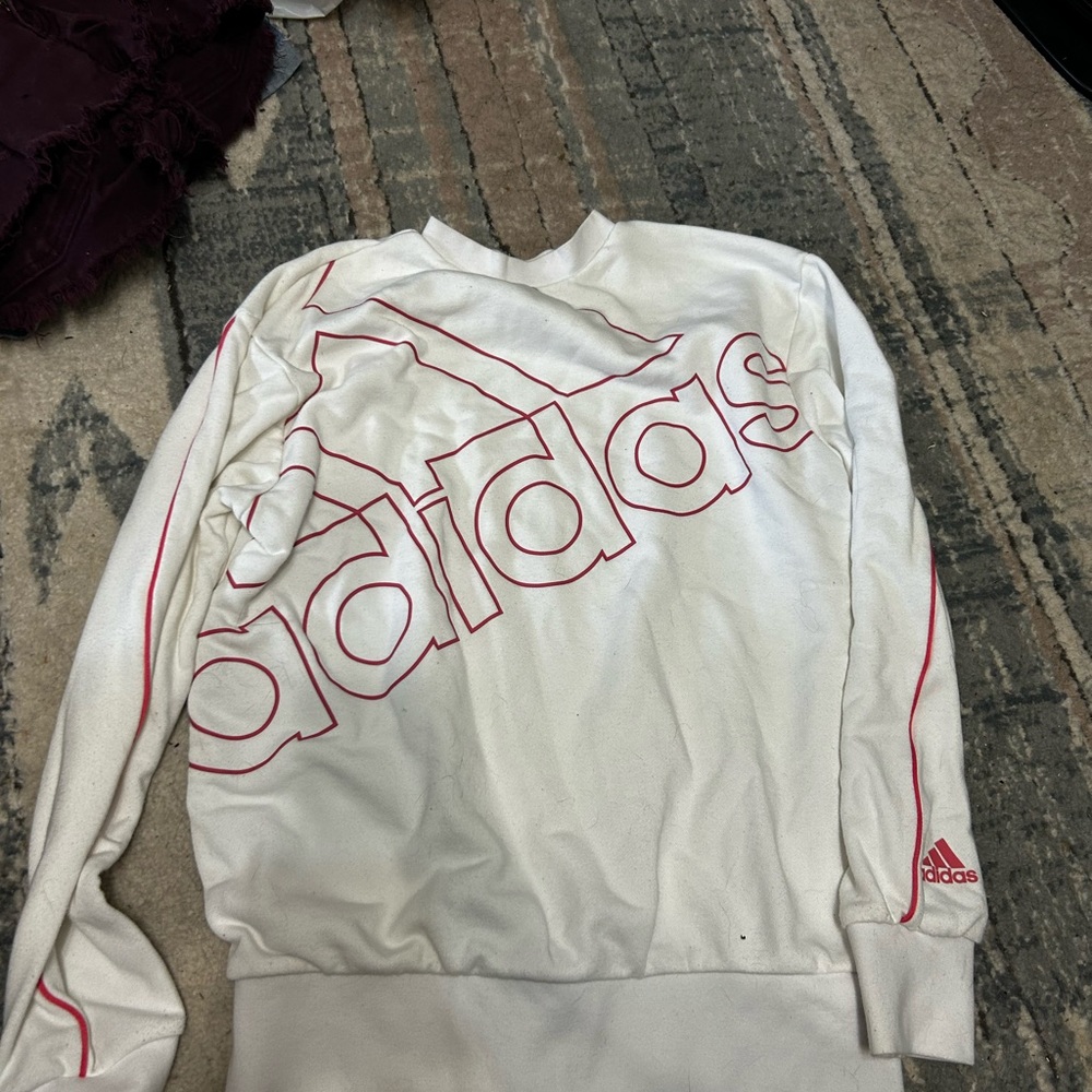 Adidas - Women’s White Crewneck